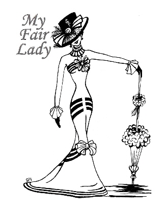 My Fair Lady - Drawing by Sue Vivian